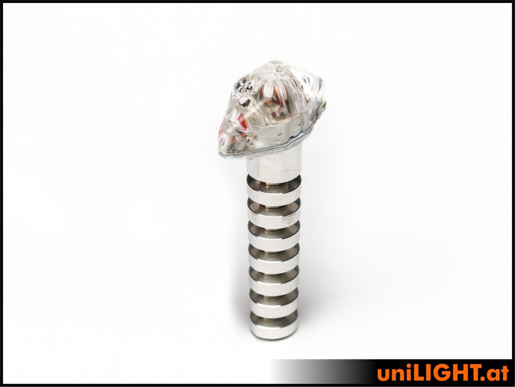 8mm MINI Blitzlicht, 8Wx2 (Weiss)