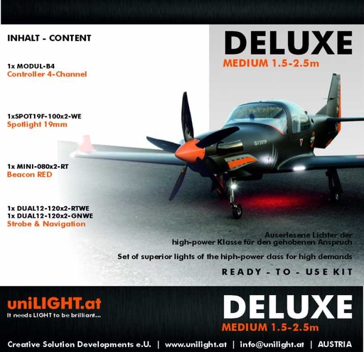 Set für Deluxe Serie MEDIUM (1.5m-2.5m)