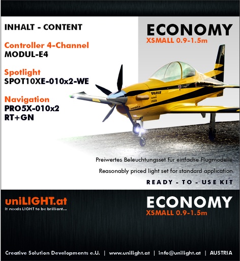 Set für Economy Serie XSMALL(0.9m-1.5m)