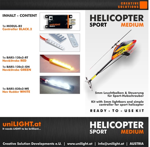 HELISPORT-Medium Beleuchtungsset