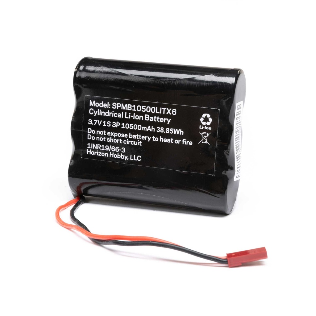 Spektrum 3.7V 1S 10,500mAh Transmitter Battery: iXSR+