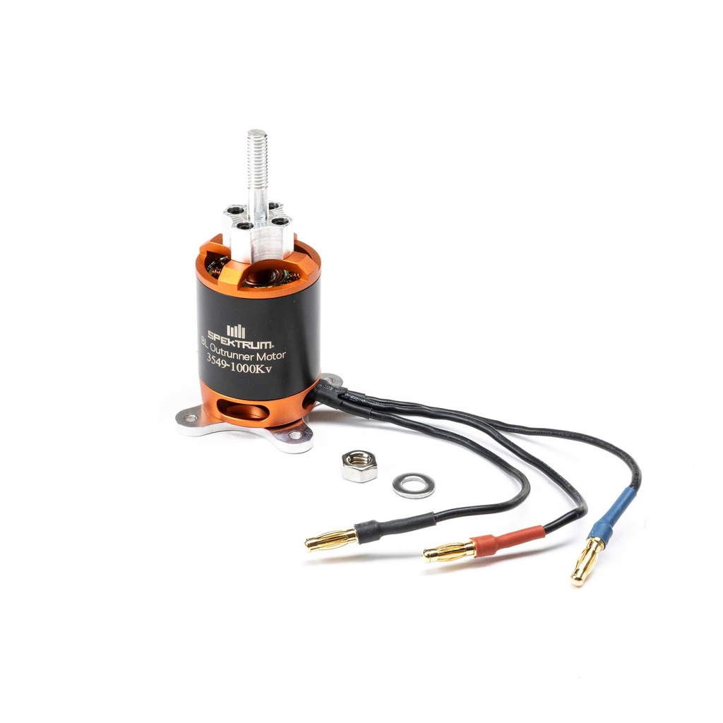 Spektrum Accessories 3549-1000Kv Outrunner Brushless Motor, 14-Pole