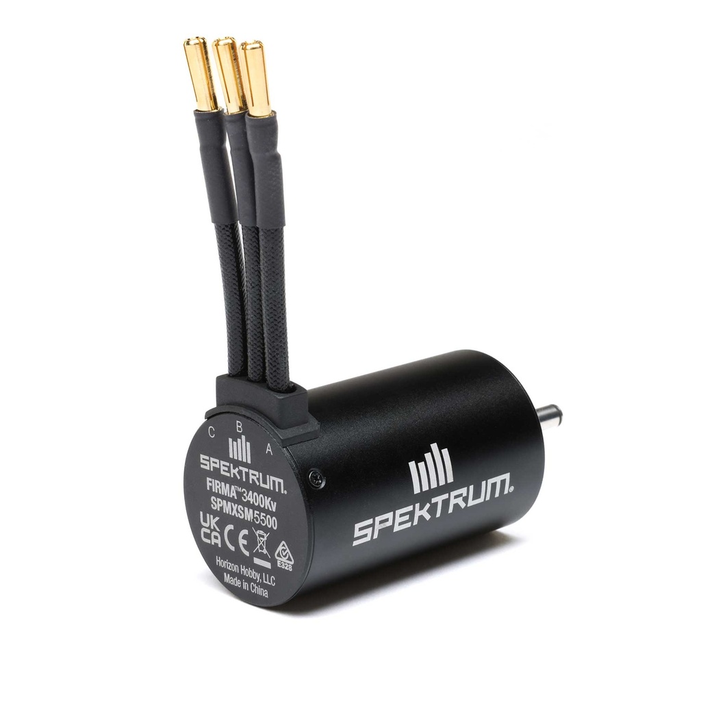 Spektrum Accessories Firma 3650-3400Kv 4-Pole Sensorless Brushless Motor: 5mm