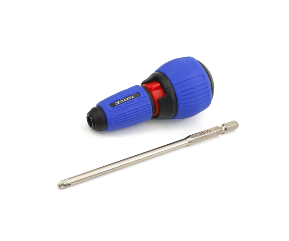Ratschen-Handgriff (72Z) m.Bit (+)L100mm