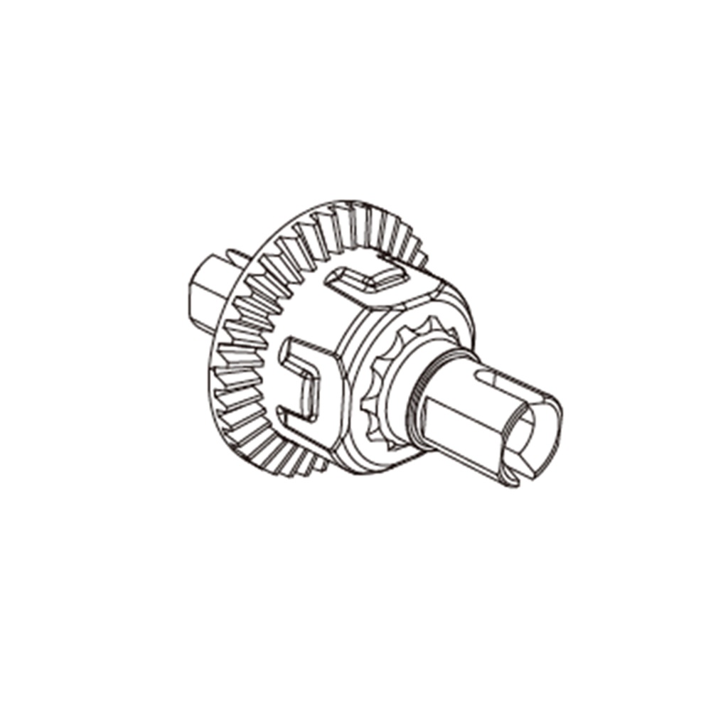 Differential hinten komplett