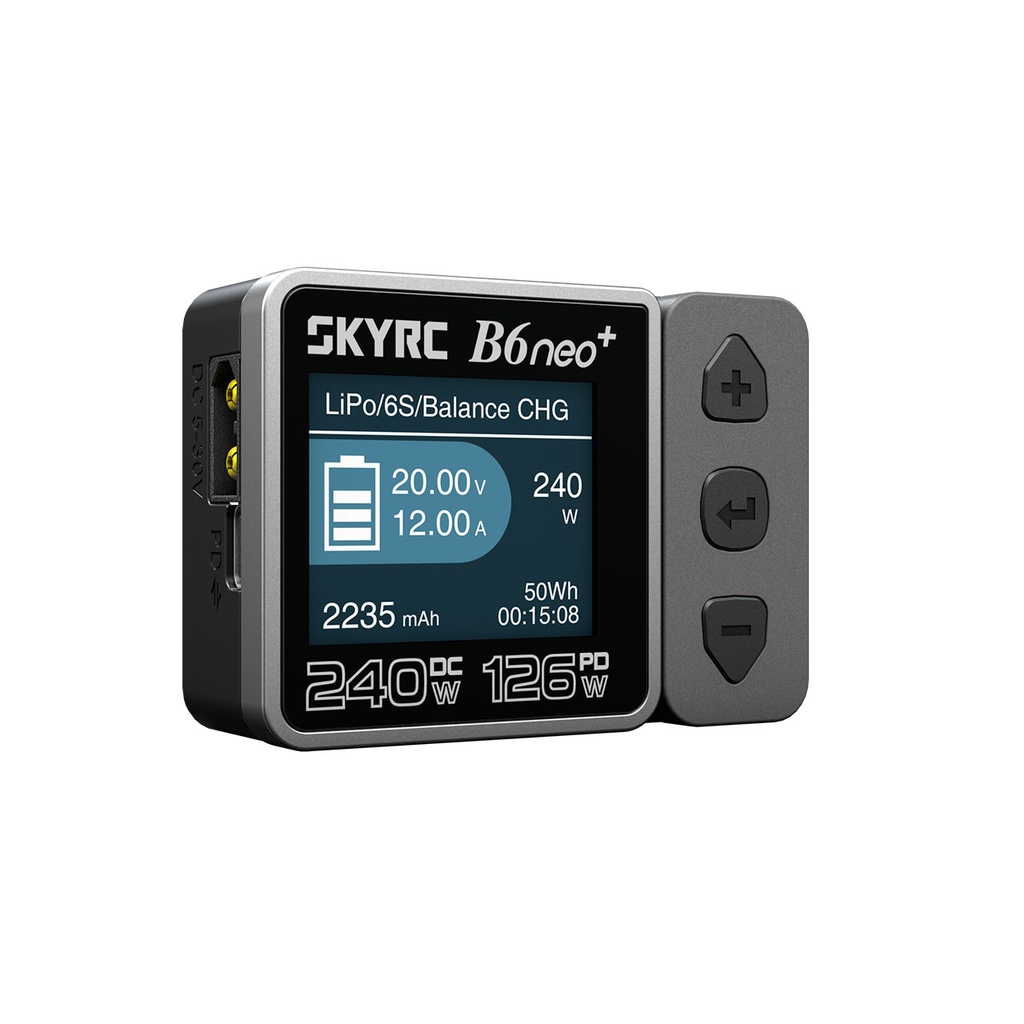 B6neo+ Ladegerät grau LiPo 1-6s 10A 200W
