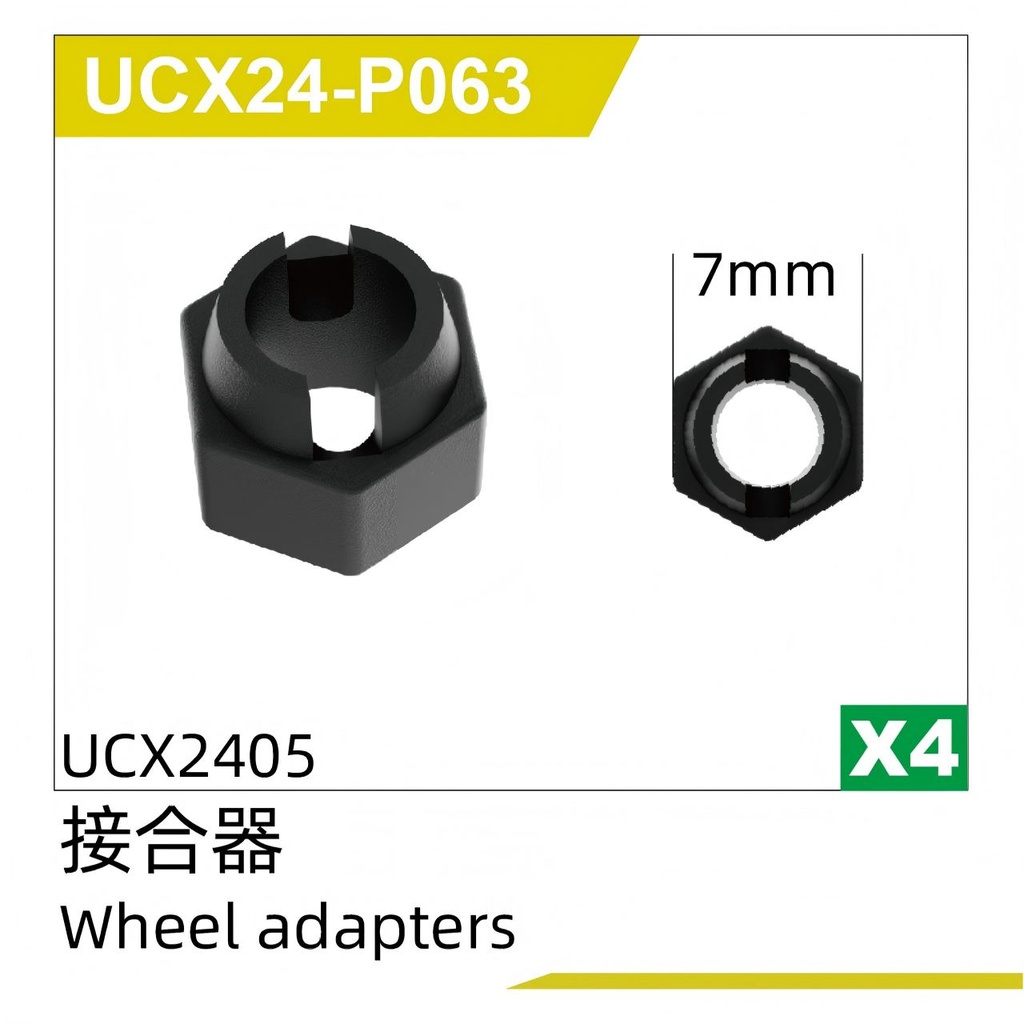 Wheel adapters (4pcs) UCX2405 & UCX2405PRO