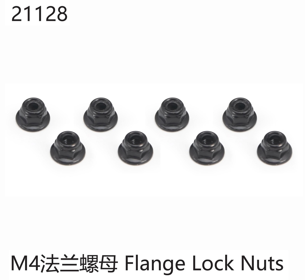 Stoppmutter mit Flansch M4