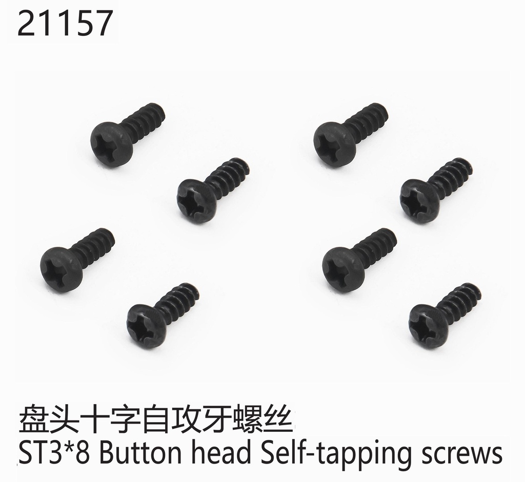Rundkopfschraube ST3x8mm