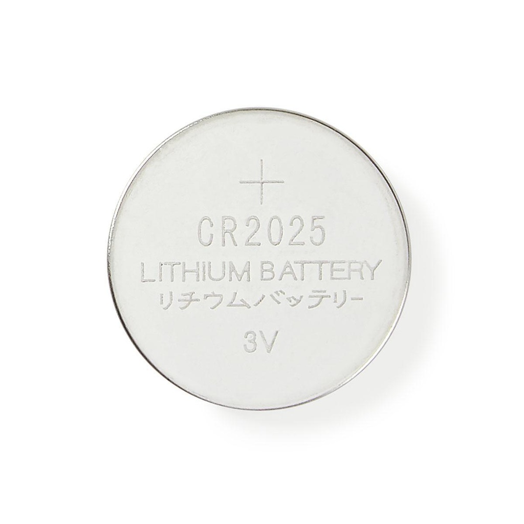 Lithium-Knopfzellenbatterie CR2025 | 3 V DC | 5-Pack