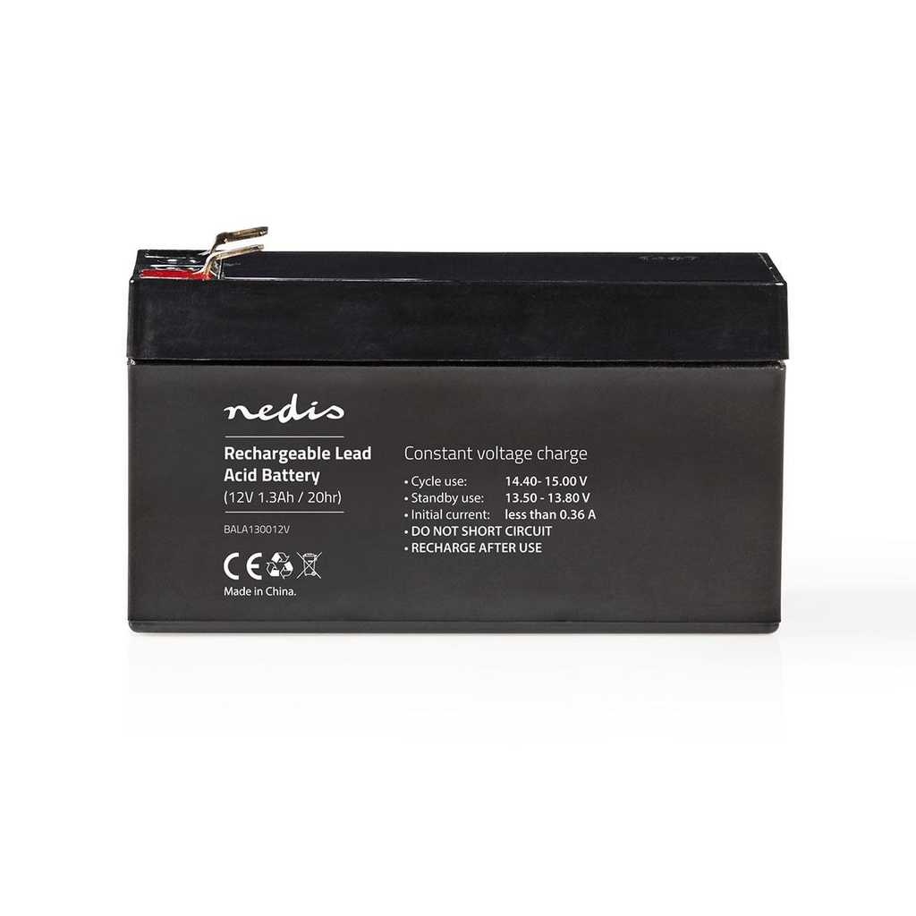 Wiederaufladbare Blei-Säure-Batterie | Lead-Acid | Wiederaufladbar | 12 V | 1300 mAh