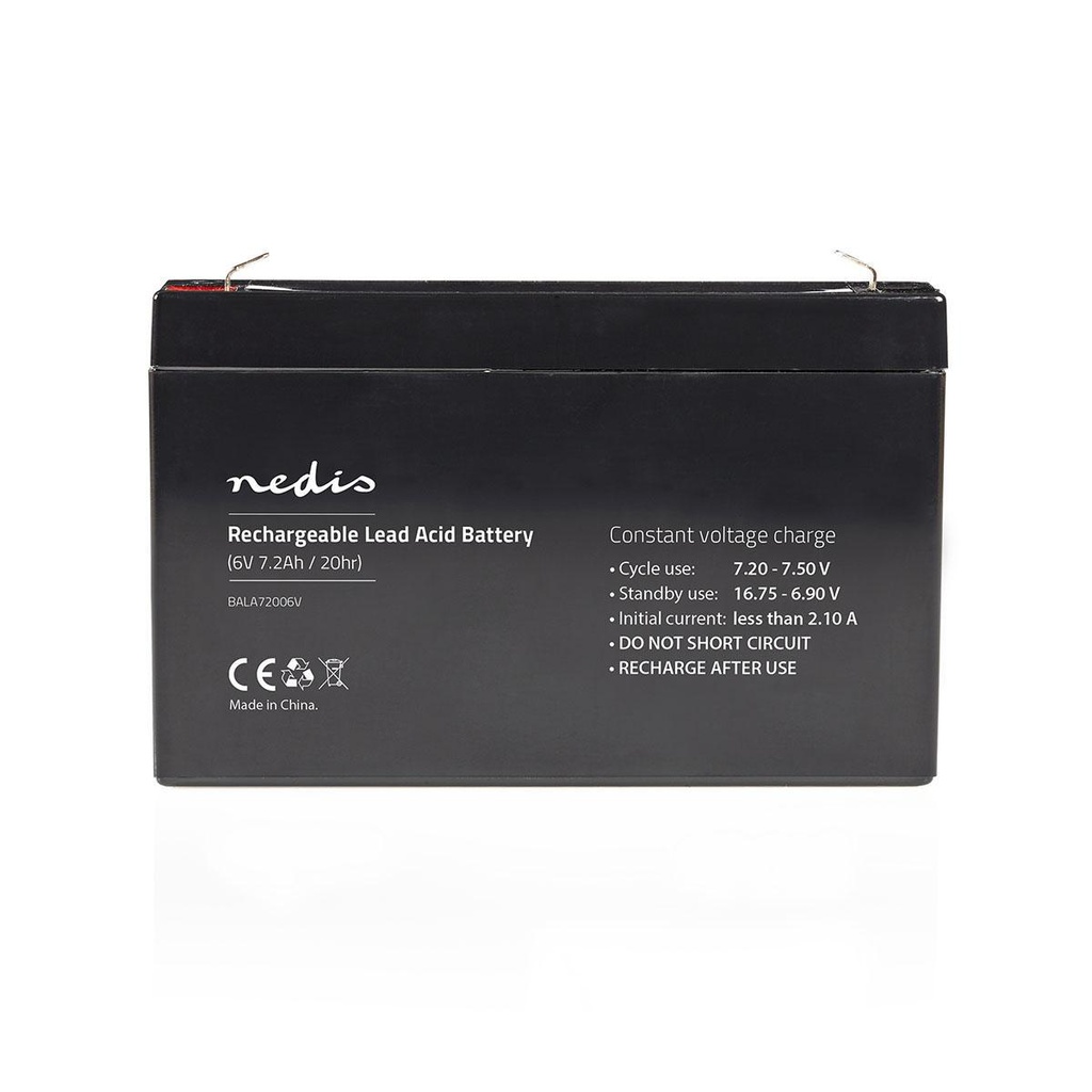 Wiederaufladbare Blei-Säure-Batterie | Lead-Acid | Wiederaufladbar | 6 V | 7200 mAh