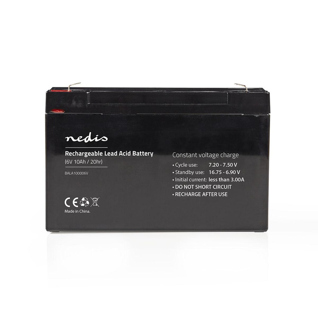 Wiederaufladbare Blei-Säure-Batterie | Lead-Acid | Wiederaufladbar | 6 V | 10000 mAh