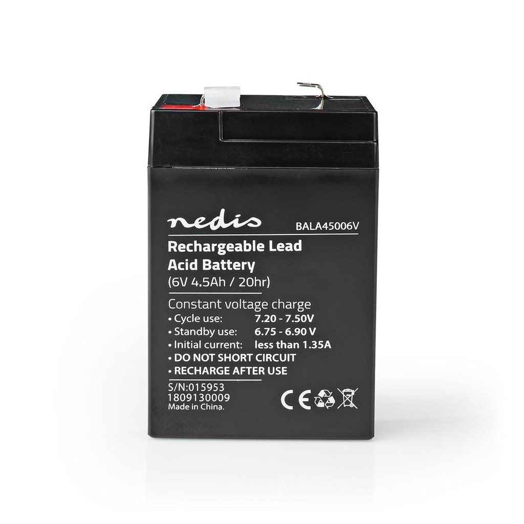 Wiederaufladbare Blei-Säure-Batterie | Lead-Acid | Wiederaufladbar | 6 V | 4500 mAh