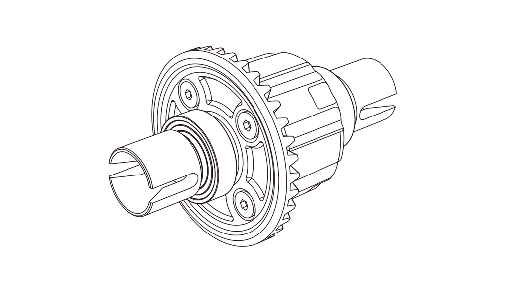 Vorderes Differential 1:10 Onroad Hyper Go