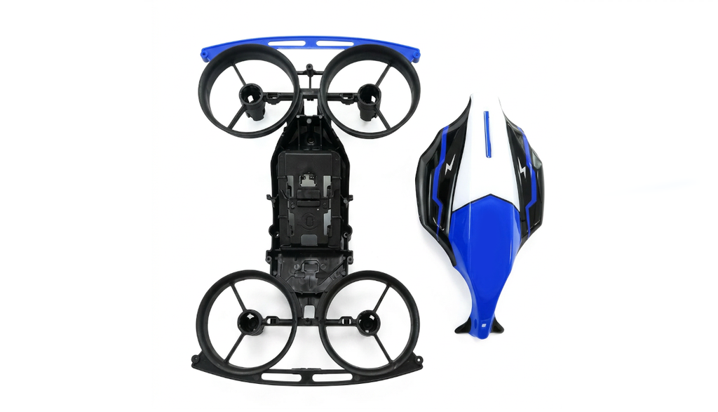 Chassis und Haube FormulA Drohne blau