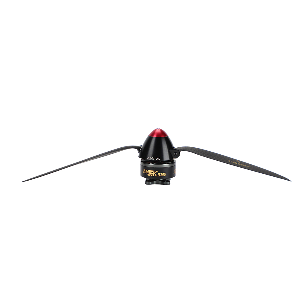 T-Motor AM5K 330 Glider 604g Heavy-Thrust F5K/F5L Power System Combo 2450KV (High Thrust) （AM5K 330 Motor*1+ 20A ESC*1++ AMS 7x4 Prop *1 Pair + 25mm Spinner *1)