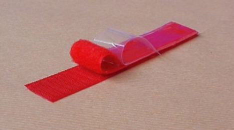 Klettband rot / 25mm (VE=25 Meter)