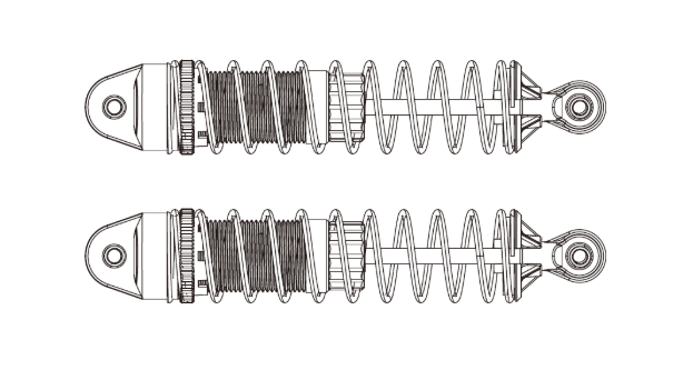 Hintere Stoßdämpfer Hyper Go TX10