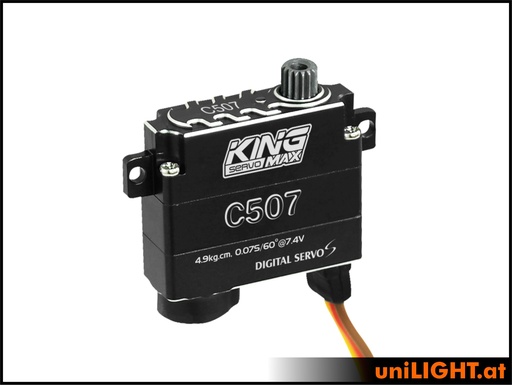 8mm Flächenservo C507, HV, ALU, MG