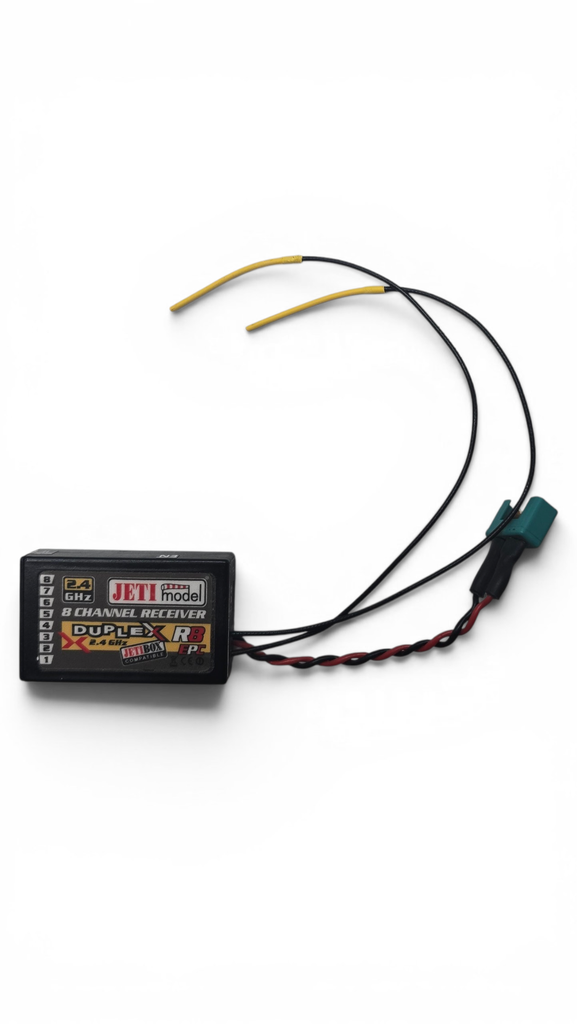 Jeti Empfänger Duplex 2.4EX R8 2,4GHz mit Akkukabel (MPX-Stecker) Gebraucht