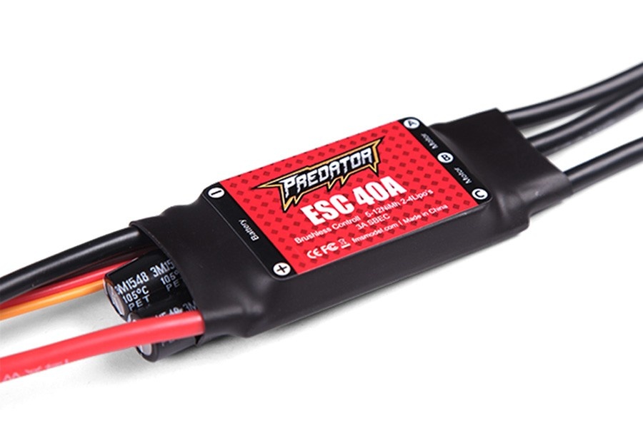 FMS Predator Brushless Regler 40A BEC - 23cm