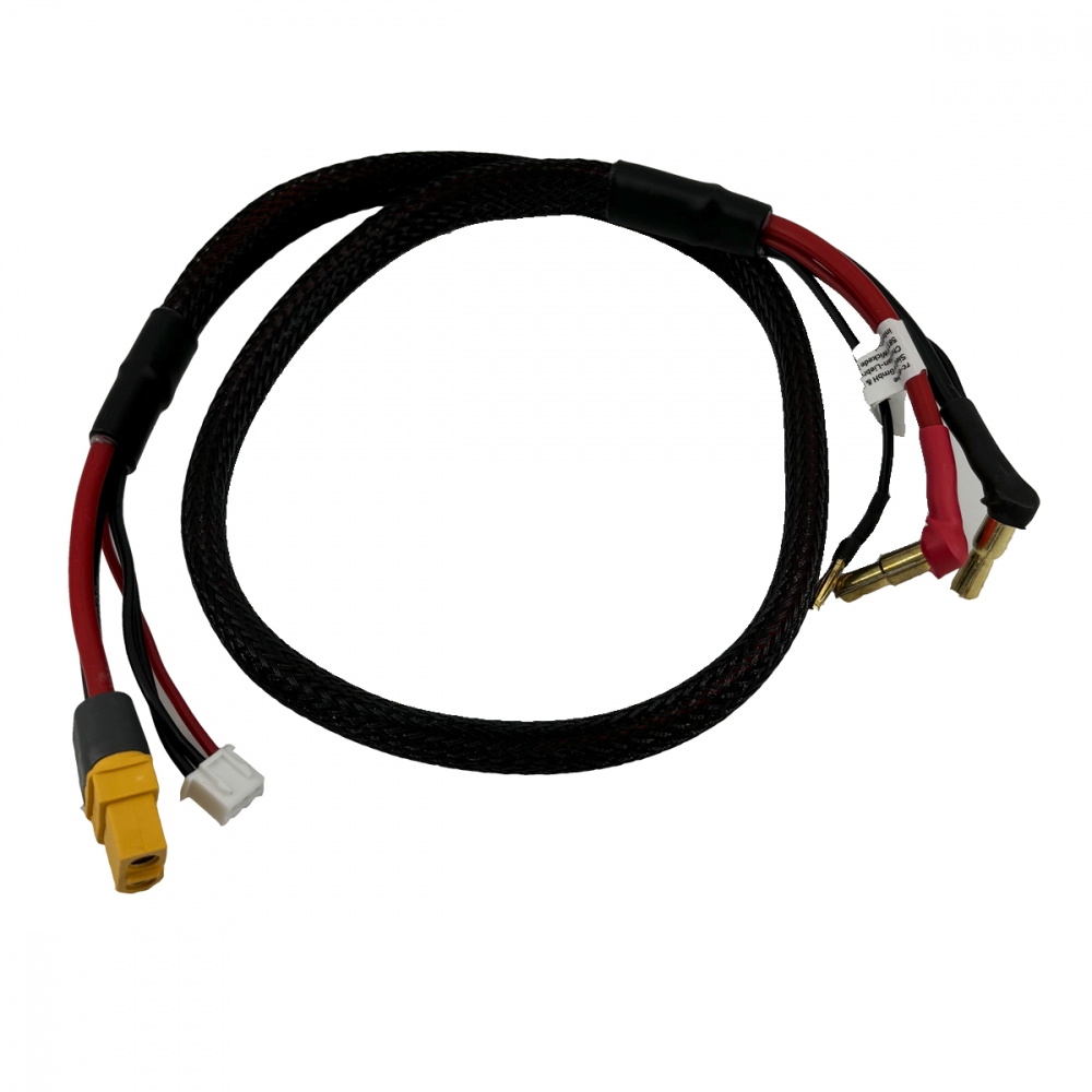 rc-dome Ladekabel XT60 Buchse für 2s Saddle Pack 60cm (4-5mm, 2mm) XH