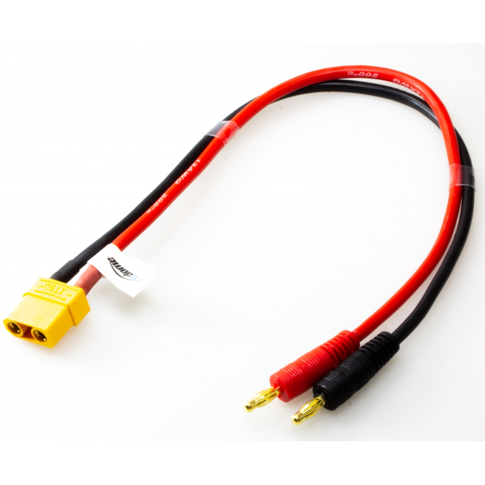 rc-dome Anschlusskabel 4mm Stecker zu XT90 Buchse 30cm 12 AWG