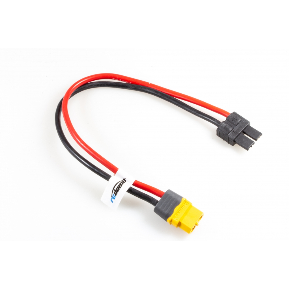 rc-dome Ladekabel XT60 Buchse zu TRX Stecker 20cm 14AWG