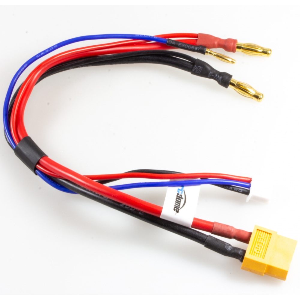 rc-dome Ladekabel XT60 Buchse für Hardcase 2s LiPo XH 14AWG 20cm