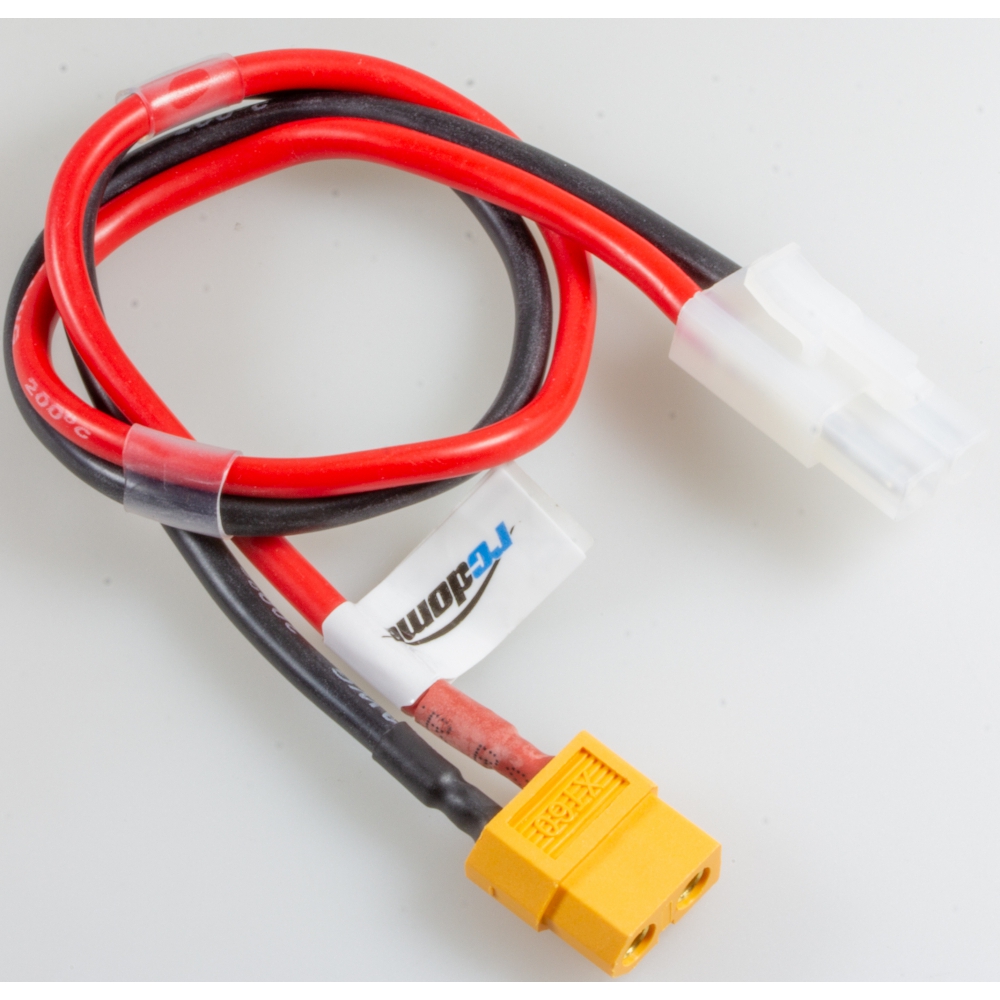 rc-dome Ladekabel XT60 Buchse zu TAMIYA 14AWG 30cm