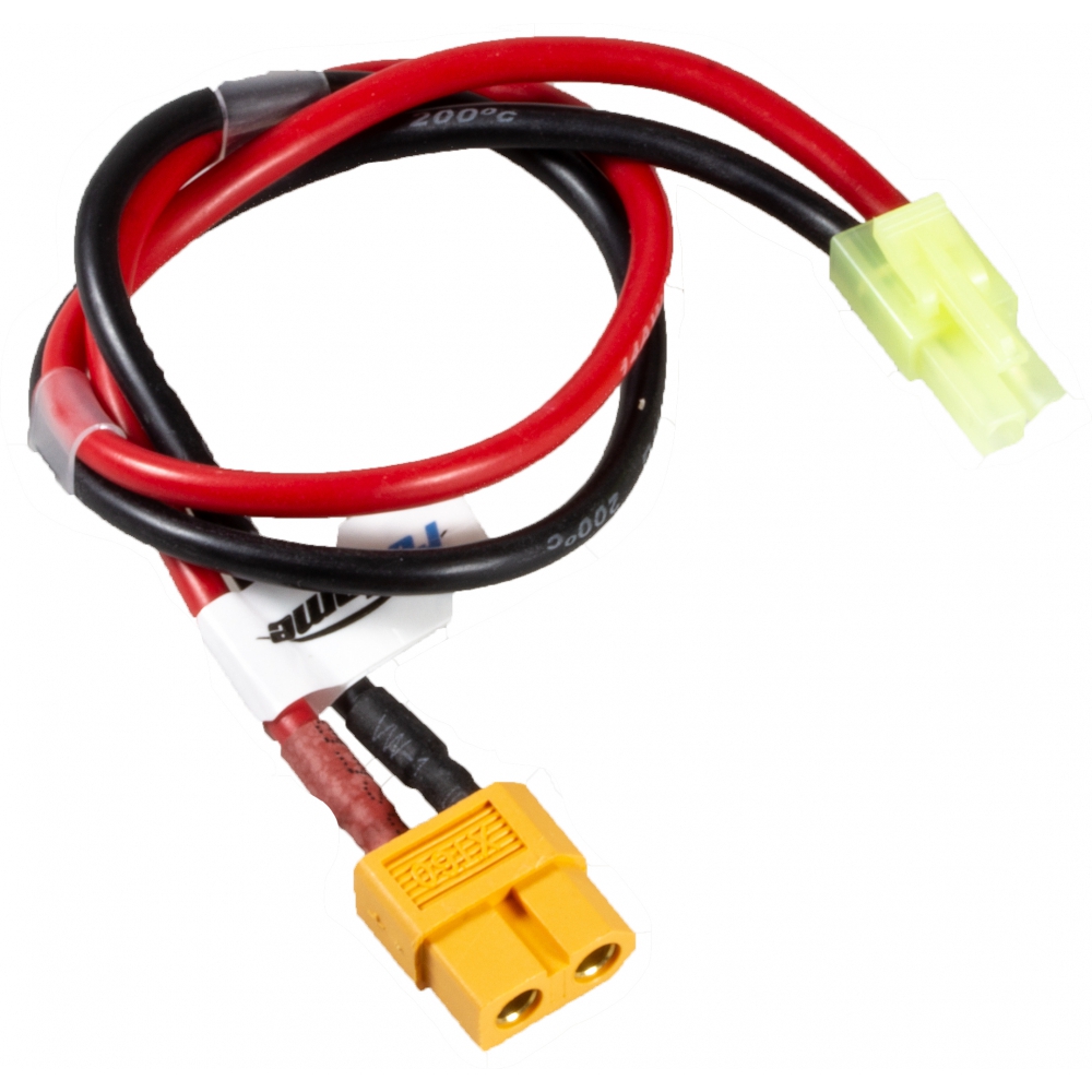 rc-dome Ladekabel XT60 Buchse zu TAMIYA mini 14AWG 30cm