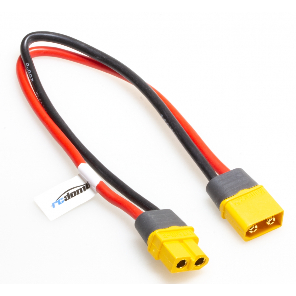 rc-dome Verlängerungskabel XT60 Buche zu XT60 Stecker 20cm 14AWG.