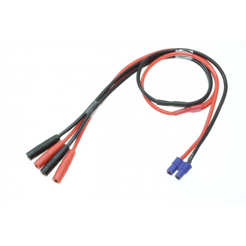 rc-dome 2x 4mm Buchse auf EC3 Buchse 14 awg 500mm