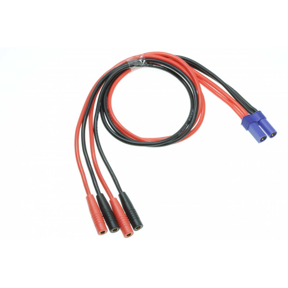 rc-dome 2x 4mm Buchse auf EC5 Buchse 14 awg 500mm