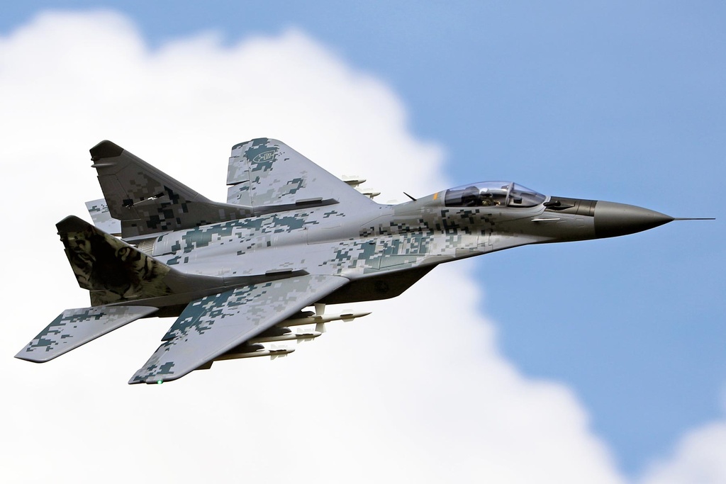 Freewing MiG-29 Fulcrum V2 Digital Camo Twin 80mm EDF Jet - ARF PLUS