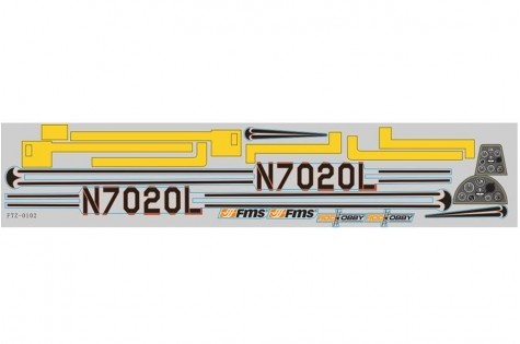 FMS Waco YMF-5D - Dekorbogen