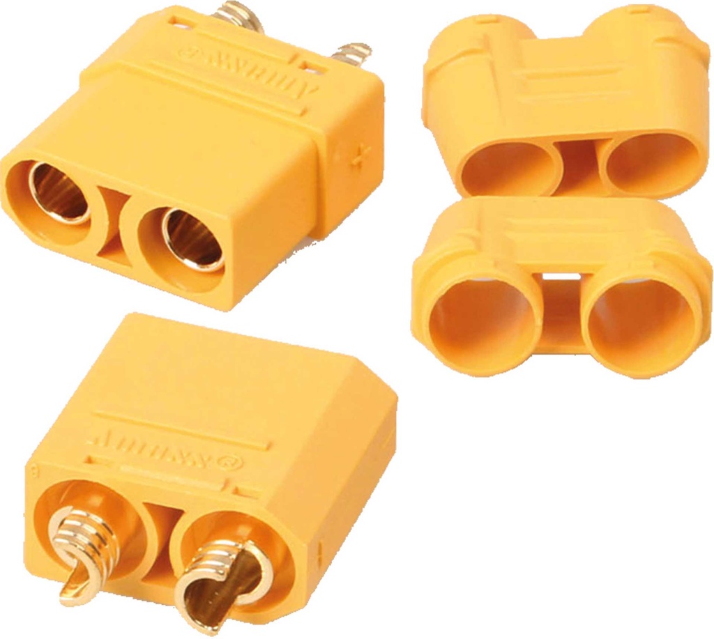 ROBBE XT-90 STECKSYSTEM STECKER+BUCHSEN JE 3 STK.