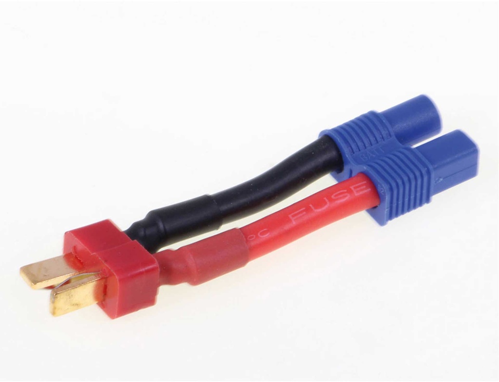 ROBBE ADAPTERKABEL T STECKER AUF EC-3 BUCHSE 12AWG/3,3MM² 30MM 1STK.
