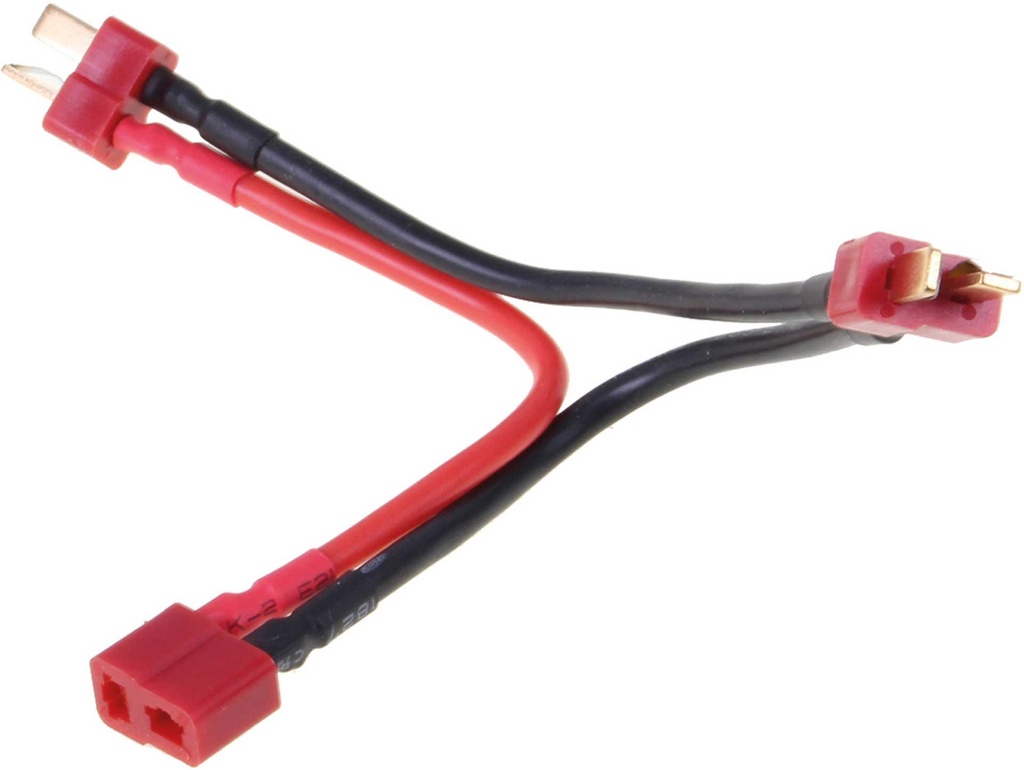 ROBBE V-KABEL T-STECKSYSTEM BUCHSE AUF 2X STECKER 14AWG/2,1MM² 10CM 1STK.