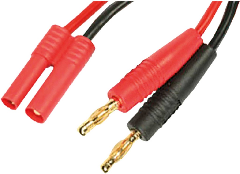 ROBBE LADEKABEL 4MM GOLDKONTAKT 14AWG/2,1MM² 30CM 1Stk.