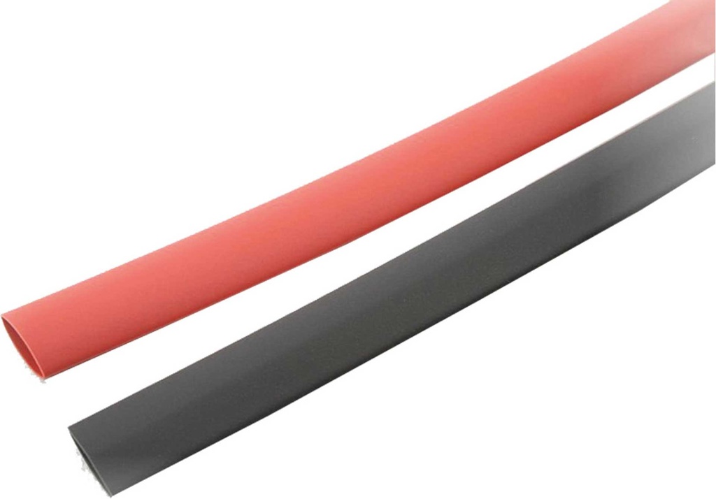 ROBBE SCHRUMPFSCHLAUCH 1M ROT/1M SCHWARZ 9,0MM FLACHMASS: 16MM