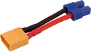 ROBBE ADAPTERKABEL EC-3 BUCHSE AUF XT-60 STECKER 14AWG 30MM