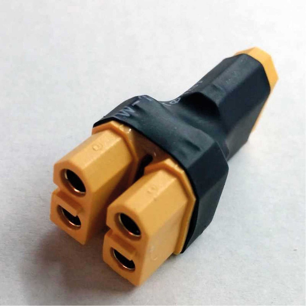 ROBBE ADAPTER XT-60 PARALLEL STECKER AUF 2 BUCHSEN 1STK.