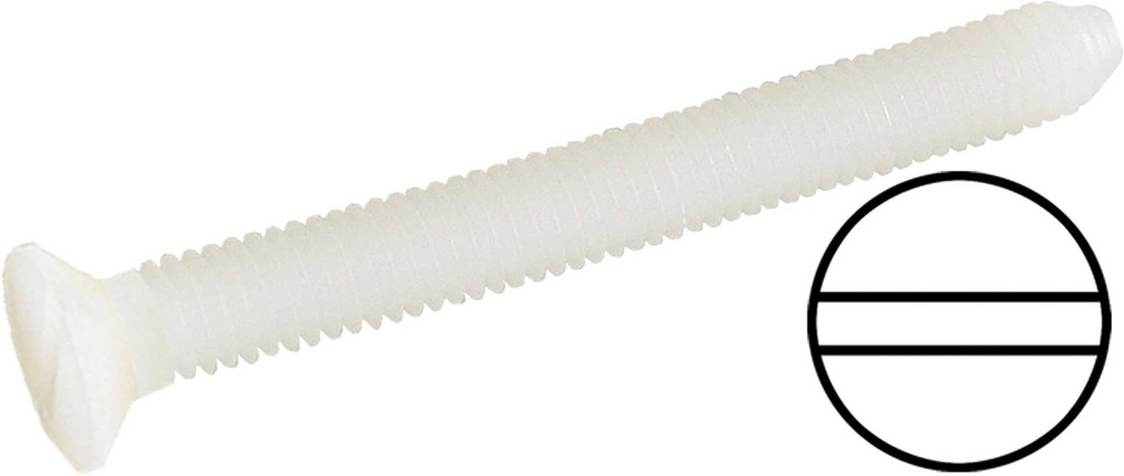 ROBBE NYLONSCHRAUBEN M3/30MM SENKKOPF MIT SCHLITZ 10Stk.