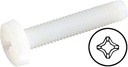 ROBBE NYLONSCHRAUBEN M3/30MM LINSENKOPF KREUZSCHLITZ 10STK.