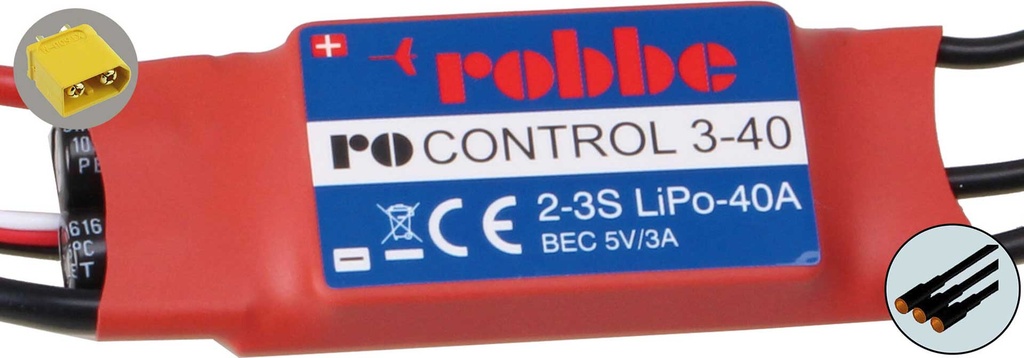 ROBBE RO-CONTROL 3-40 2-3S -40(55)A 5V/3A BEC