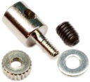 ROBBE Gestängeanschluss Standard für 2mm Gestänge schraubbar mit Bolzen 1,9mm, 6x5mm, M2/M3