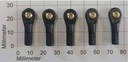 ROBBE Kugelgelenk M3 Kugel mit Bohrung 2,6mm 5Stk.