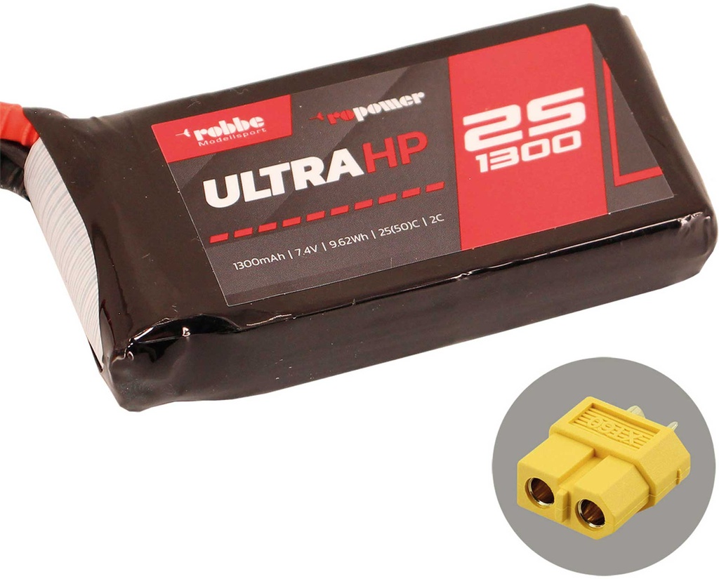 ROBBE RO-POWER ULTRA HP 1300MAH 7,4 VOLT 2S 25(50)C LIPO AKKU